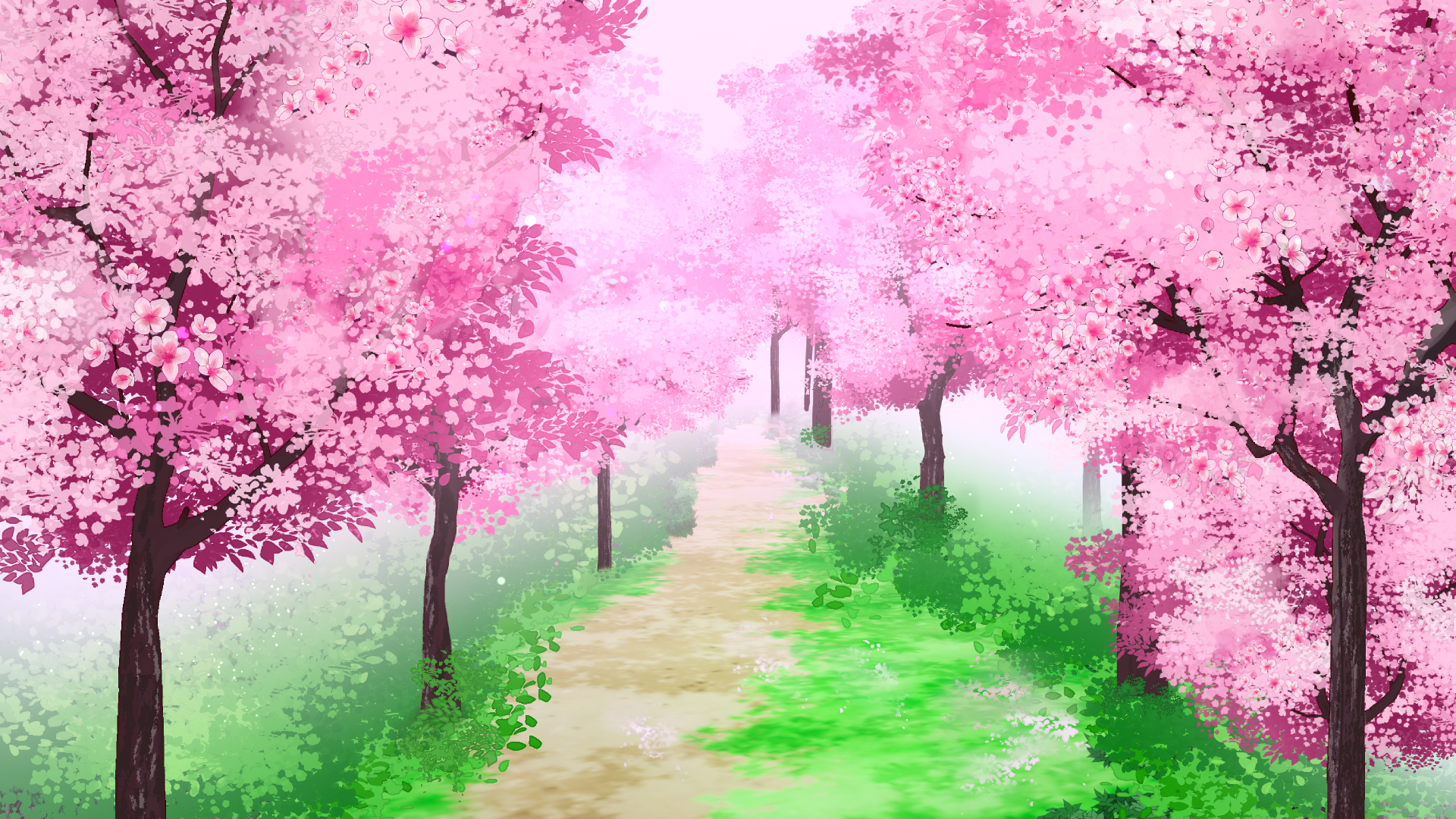 Sakura Trees Brush