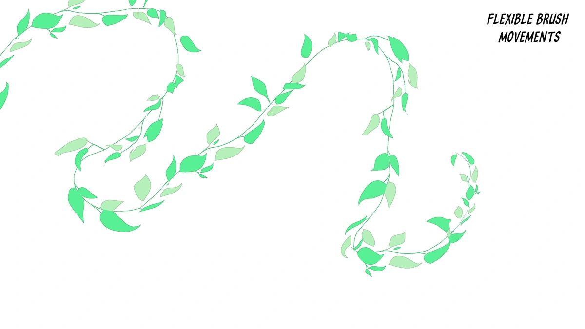 Fantasy Vine Brush - Detailed View