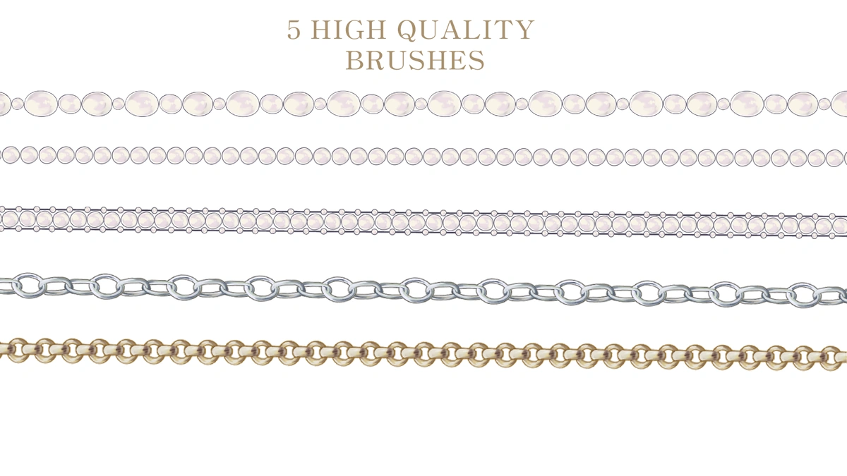 Romance Pearl Necklace Brush - Product Specifications and Info