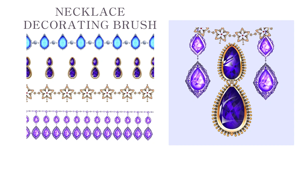 Romance Necklace Brush Set - Preview