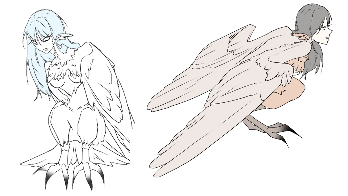 (COMING SOON) Harpy Monster Brush - Preview
