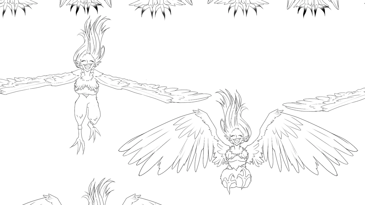 (COMING SOON) Harpy Monster Brush - Showcase Gallery 1