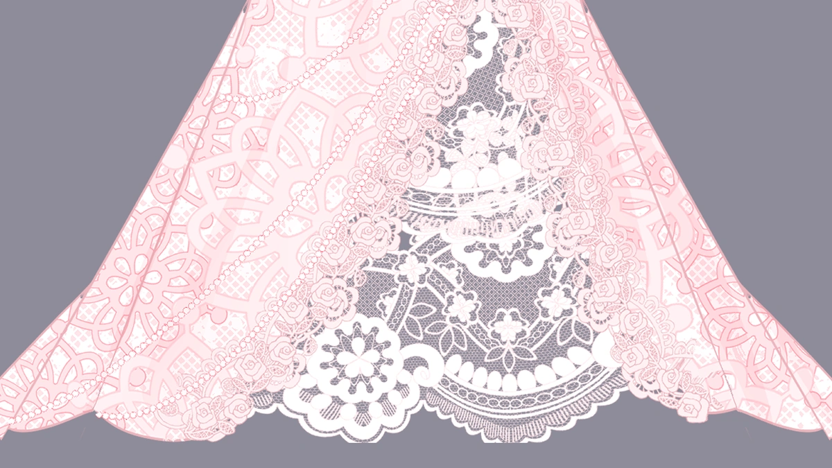 Soft Pink Pastel Dress - Detailed View