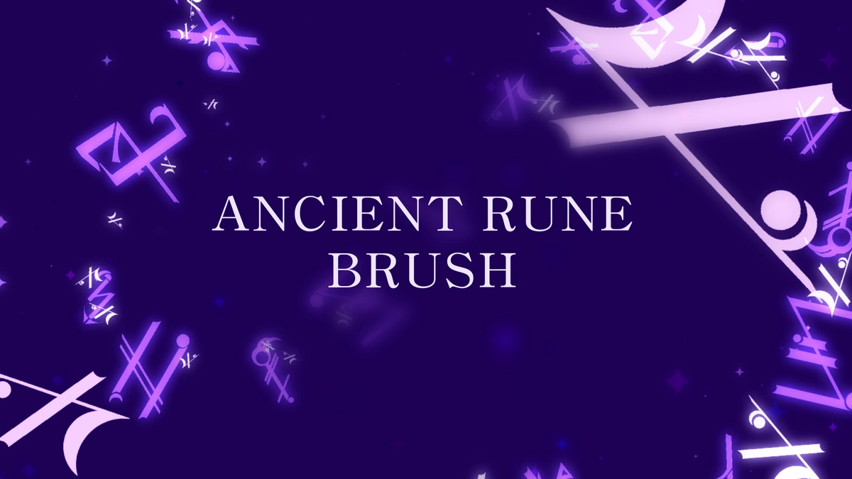 Ancient Runes Brush - Preview