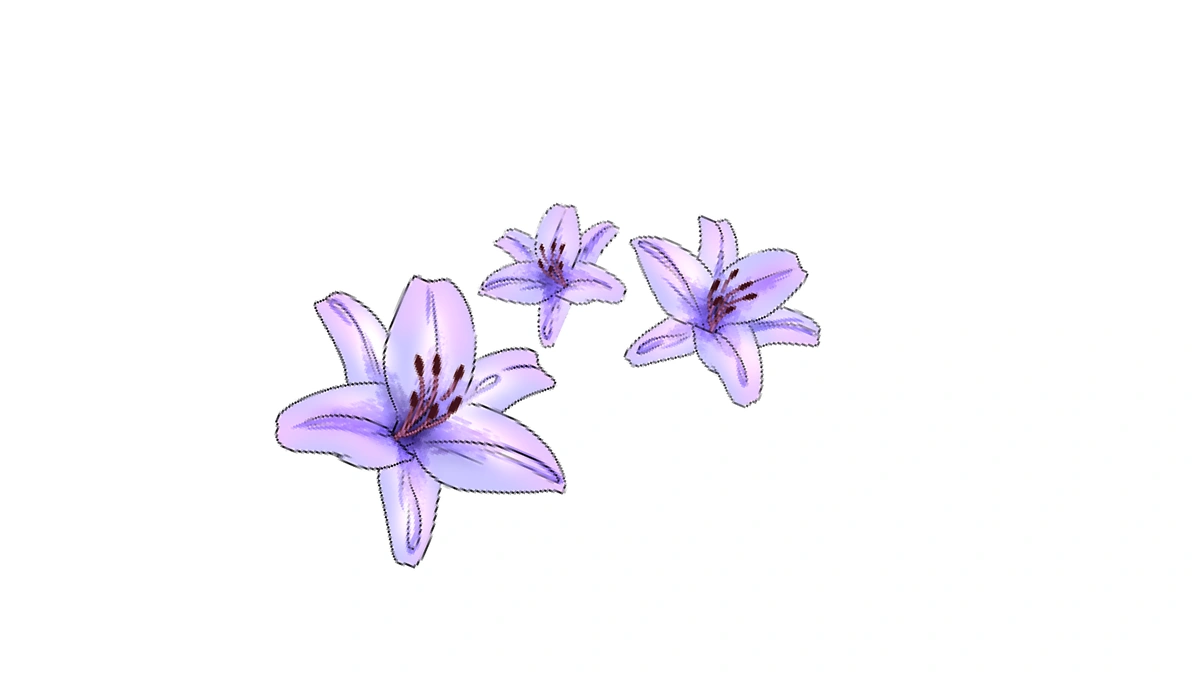 Fantasy Lily Brush - Detailed View