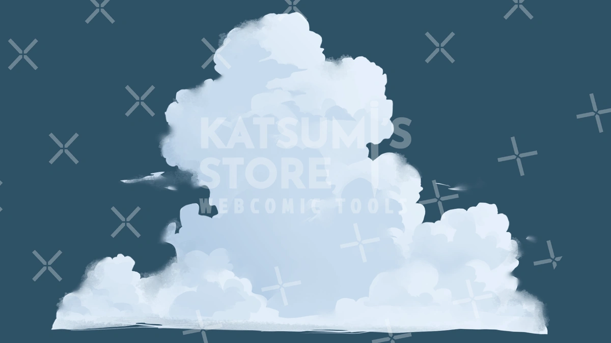 Cloud Brush, Sky Scenery Collection - Detailed View