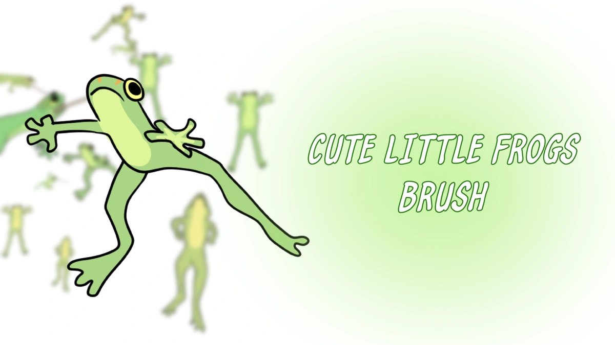 Little Frogs Background Brush