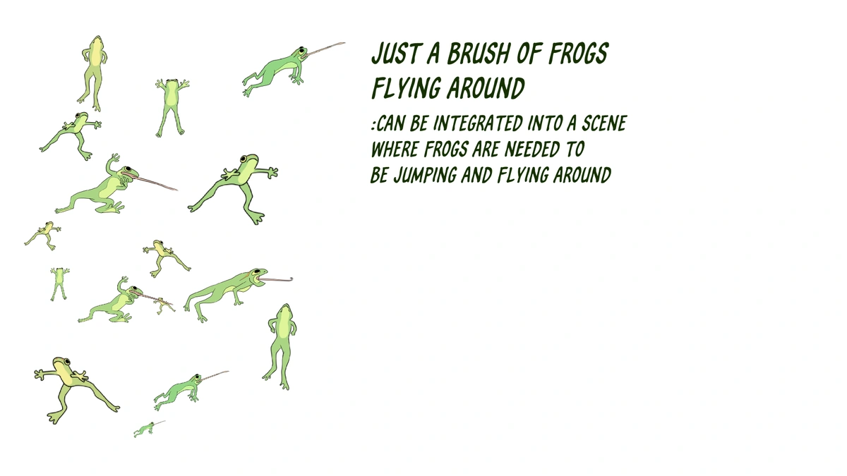 Little Frogs Background Brush - Product Specifications and Info