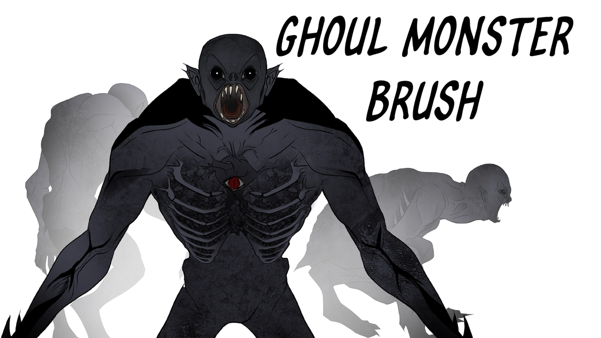 Fantasy Monster Ghoul Brush - Main Product Visual